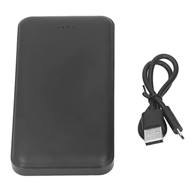 PENO Banco del Poder 10000mAh, Cargador portátil Brillante del radián 10000mAh de la Carga rápida del Puerto Dual para el teléfono