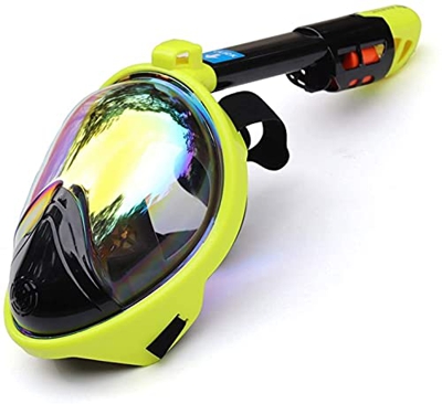 QHYXT Máscara de Buceo Máscara de esnórquel Máscaras de Buceo Bajo el Agua Vista Amplia de 180 Grados Máscara de Buceo de Cara Completa Juego de esnór