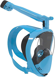 QHYXT Snorkel de Cara Completa Máscaras de esnórquel Máscaras de Buceo bajo el Agua Rotación de 360 Grados Vista de 180 Antivaho Antifugas Equipo de e en oferta