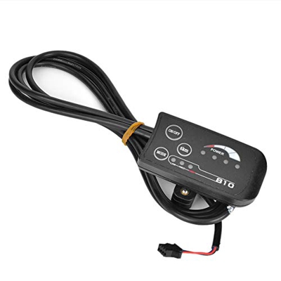 Leapiture Pantalla LED para Bicicleta eléctrica, Bicicleta eléctrica 810 Pantalla LED con Panel de Control de Cable de 4 Hilos