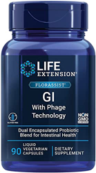 Life Extension, Florassist GI with Phage Technology, con Cultivos Bacterianos, 30 Cápsulas líquidas, Probadas en Laboratorio, Sin Gluten, Vegetariano, precio