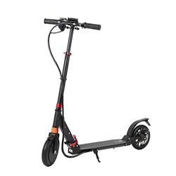 SGSDG Scooter eléctrico Neumáticos sólidos de 8 Pulgadas Motor de 180 vatios Scooter de Viaje de Velocidad de 12 mph para Adultos, batería de Largo Al precio