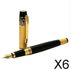 perfeclan 6X Estilográfica de Plumilla Coleccionable 901 , Color Negro Y Dorado precio