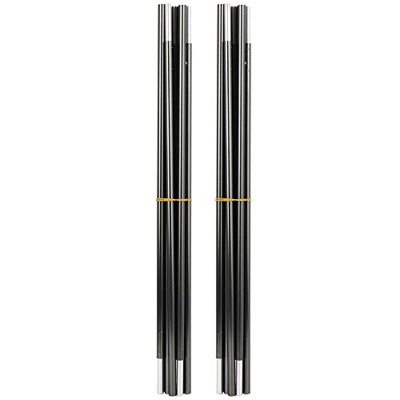 Weikeya Poste de Soporte para Tienda de Campaña, Poste Resistente para Acampar Aluminio de Aviación Portátil con 2 Postes de Tienda para Uso en Exteri