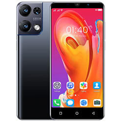Teléfonos móviles QrZrQ, Lindo teléfono Android, cámara Dual SIM Dual, Soporte WiFi, GPS, Bluetooth, teléfono Celular 3G Barato y básico (Rino8Pro-Bla características