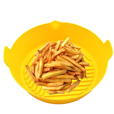 Freidora de aire de silicona,Freidoras de aire seguras para alimentos Accesorios para hornos | Freidoras de aire de 8 pulgadas, fáciles de limpiar, re