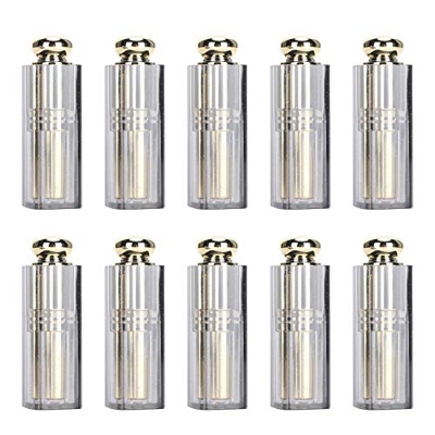Tubos de Lápiz Labial Vacíos,ANGGREK Lápiz Labial Tubo Vacío Diy Bálsamo Labial Envase Recargable Embalaje Abs Herramienta Cosmética Botella