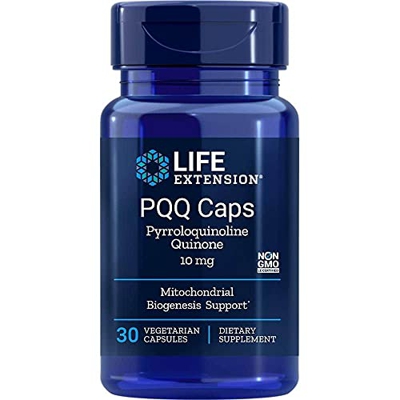 Life Extension PQQ (Pirroloquinolina Quinona), 10mg, 30 cápsulas Veganas, Probado en Laboratorio, Vegetariano, Sin Gluten, Sin Soja, No GMO