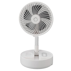 Ventilador telescópico portátil Ventilador de pie plegable de 4 velocidades Ventilador de viaje con carga USB Ventilador con temporizador de control r en oferta