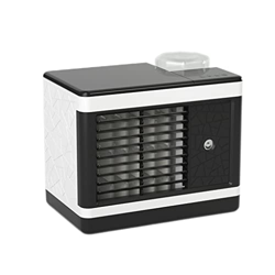 HUNM Ventilador de refrigeración portátil, 3 velocidades, Enfriador de Aire por evaporación Recargable por USB, Aire Acondicionado pequeño Equipado co en oferta