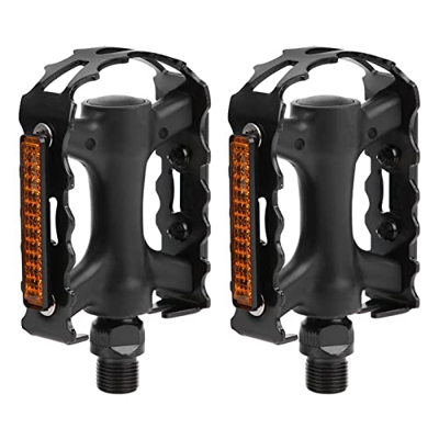 EVTSCAN 1 par de Pedales de Bicicleta de montaña - Pedal de pie Antideslizante Convertido en Bicicleta estándar Internacional, MJ‑011Pedales de Plataf