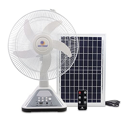 Panel Solar Alimentado Ventilador Ventilador de sueño ultrasilencioso de bajo Ruido Adecuado for Trabajadores de Oficina, bebés, Ancianos y durmientes