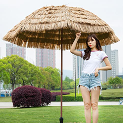 Sombrilla de jardín Sombrilla de Playa 8 pies/240 cm, sombrilla de Patio Hawaii Tiki, sombrilla de Paja al Aire Libre para jardín/Patio/Cubierta, 8 Va en oferta