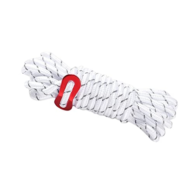 perfk Cuerda de campaña Reflectante portátil 4M Accs Durable con Hebilla a Prueba Cordón Ajustable Ligero para toldo Exterior Toldo de