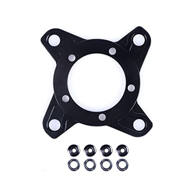 Adaptador de araña de anillo de cadena de bicicleta, 104BCD 130BCD Bicicleta de montaña Aleación de aluminio Anillo adaptador de motor para BBS250w-BB