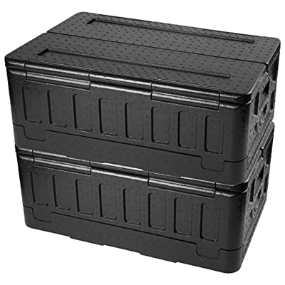 Dekohome Caja Isotérmica con Sistema Plegable Estanco y Reutilizable de Gran Capacidad, 60x40x25cm 39L