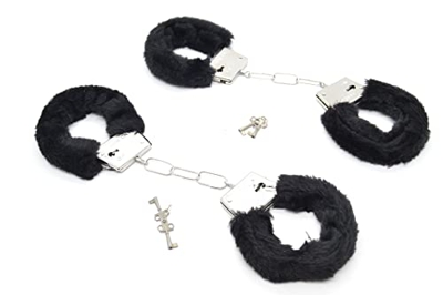 ARUNDEL SERVICES 2 x esposas negro , policía mujer ,policía ,enfermero ,médico, oficial de seguridad, accesorio de disfraces reloj de pulsera