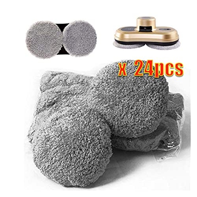 gest Robot Aspirador, fregona húmeda Hobot168 188, paño de fregona Compatible with Limpieza de Ventanas, Piezas de aspiradora llorona (Color : 24pcs)
