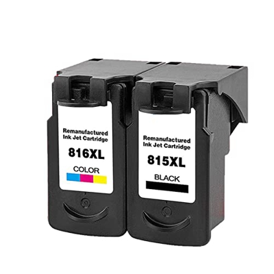 BAQU Los Cartuchos De Tinta para Canon PG-815XL CL-816XL Compatibles con PIXMA IP2780 IP2788 MX348 MX358 MP259 MP288 Impresora 1 Pack