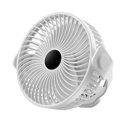 XIAOJUN Fan de campamento de 7.3 pulgadas USB Ventilador de carpas recargable de 1200 mAh Ventilador de techo de 3 velocidades MUTE for dormitorio (Co características
