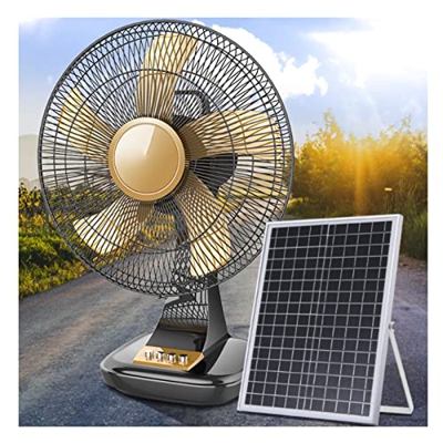 Panel Solar Alimentado Ventilador Ventilador de refrigeración de escritorio portátil, alimentado por USB, viento fuerte, funcionamiento silencioso, ad