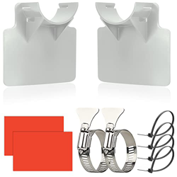 2 x 26mm - 38mm Schwimmbadrohrhalter, Schwimmbadschlauchhalter Knickschutz für Intex und Bestway (Grau) precio