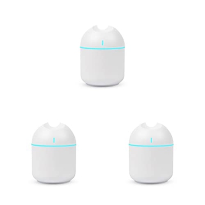 3 Juegos de Humidificador de aire, difusor de Aroma ajustable con luz nocturna, generador de niebla para interiores, rociador de humidificación para e