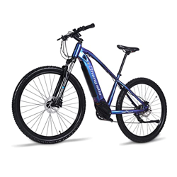 Shengmilo SML-100 Bicicleta eléctrica Adultos 250W BAFANG Motor de Montaje Medio 27.5 '' E-Bike 48V 14Ah LG Batería incorporada Mountain E Bike Cambio características