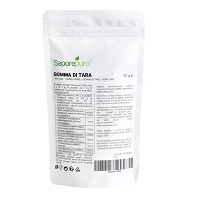 Harina de semilla de Tara - Goma de tara - 50 g - Ideal para Helados y Sorbetes - 100% Pura