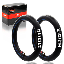 1PZ T12-SP2 2X Cámaras de Aire 12 1/2 x 2 1/4-12" 1/2 x 1.75 x 2 1/4 Pulgadas con Válvula de Codo 90°, Neumáticos de Cochecito Bebé Silla de Ruedas Bi características