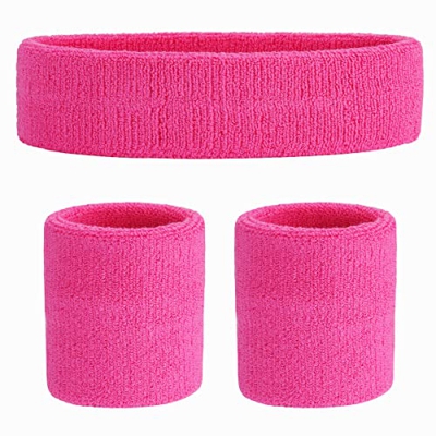 ONUPGO Juego de muñequeras deportivas, de rizo, para entrenamiento deportivo, baloncesto, para transporte de la humedad