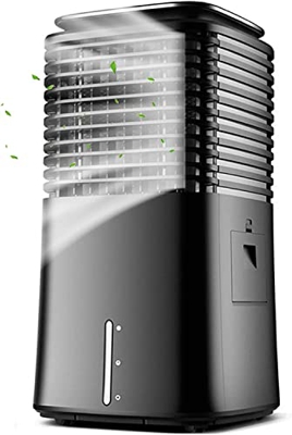 Evaporador portátil for sala de estar Ventilador enfriador de aire Función de oscilación eléctrica de pie Ventilador enfriador de aire Calefacción y r