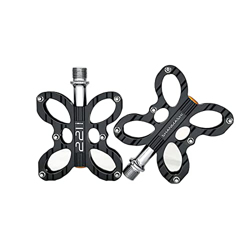 FiveShops Pedales de Bicicleta de montaña Pedales Planos de Aluminio de 9/16"Cojinete Sellado Antideslizante con 6 pasadores Antideslizantes, para Bic precio