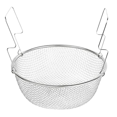 TOMYEUS Cesta para freír Pan de Chip Canasta Fryer Fries Strainer Hable de Alambre de Alambre de Acero Inoxidable Herramienta para Cocina Restaurante 