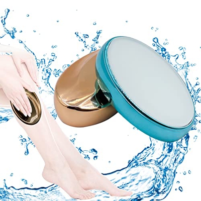 Borrador de Pelo de Cristal Crystal Hair Eraser sin dolor, Lavable y Reutilizable Depiladora de Cristal (Blue)