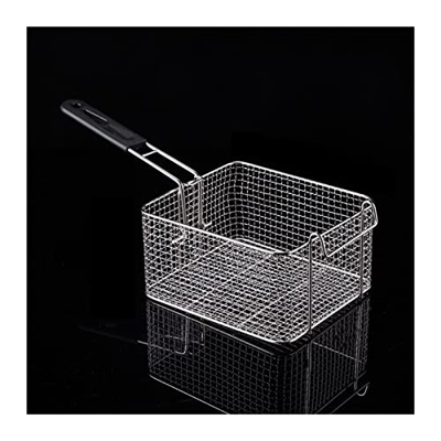 Cesta para freír Cesta de freír de acero inoxidable freír neta fryer fryer freír mariquita papas fritas choque de pollo canasta de frying asistente de
