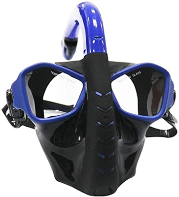 QHYXT Gafas de Buceo Máscara de Cara Completa Máscaras de Buceo Máscara de Snorkel Juego de Tubos de Snorkel Natación antivaho con Tubo de Snorkel Eas