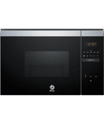 Balay 3CG4172X2 - Microondas, electrónico, Encastrable sin marco, 38 cm, 20 l, 5 F, Aqualisis, Ap. lateral izquierda, 8 recetas, Plato giratorio 25.5 