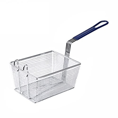Cesta para freír Pantalla de la canasta de la freidora Frisa Fries Frame Filtro cuadrado Red Encrypt Collander Strainer Fry Frying Acero inoxidable co