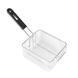 Cesta para freír Cantos de acero for el hogar livianos de acero inoxidable Cesta de cesta de cesta de cocina duradera for freidores for chips profundo características