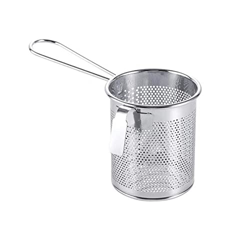 TOMYEUS Cesta para freír 304 Acero Inoxidable Canasta Canasta Freír Pan Filtro Filtro Alimento Colador Se Puede filtrar el Aceite. para Cocina Restaur características