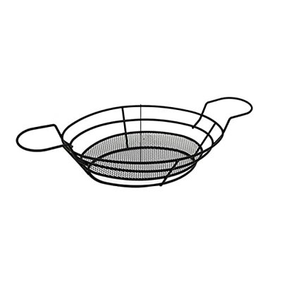 TOMYEUS Cesta para freír Cesta frita de Acero Inoxidable Negro con Dos platillos de inmersión Multiusos Fritas Fritas Canasta Creatividad Snack Pantal