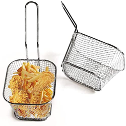 TOMYEUS Cesta para freír Acero Inoxidable French Fries Cesta Malla de Malla Herramientas Freír para Cocina Restaurante Fiesta Barbacoa (Color : 1PCS) en oferta