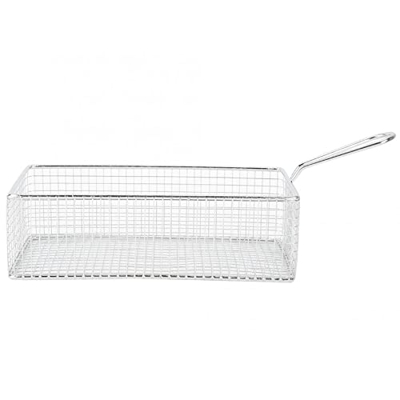 TOMYEUS Cesta para freír Cestas de freír de Acero Inoxidable Mini Papas Fritas French Food Basket Net Malla Fries Chip Colander Cocina Herramienta de 