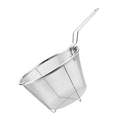 TOMYEUS Cesta para freír Fiesta de Acero Inoxidable Freing Freing Cesta de freiding Freing Freing Fiash Herramientas de Cocina Frees Fry Frey Freing C