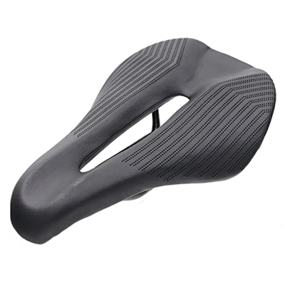 GAWDI Transpirable Road MTB Mountain BikeBicycle Parts TT Ciclismo Cojín Ancho Ciclismo Asiento Confort Sillín 235X145MM sillín de Bicicleta