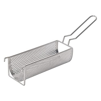 TOMYEUS Cesta para freír Herramienta de Cocina Cesta de Acero Inoxidable Container de Papas Fritas largas for Papas Fritas El Mejor para Cocina Restau