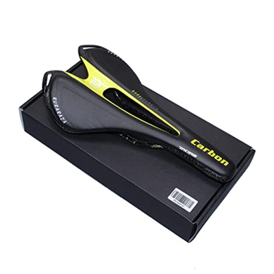 GAWDI MTB Carretera/Bicicleta Plegable Paquete Completo De Fibra De Carbono Cojín/Asiento/Fibra De Carbono + Asiento De Cuero sillín de Bicicleta (Col