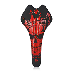 GAWDI Cojín Transpirable For Asiento De Bicicleta, Asiento De Cuero PU, Cojín Amortiguador For Bicicleta De Montaña, Accesorios For Bicicleta sillín d precio
