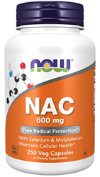 Now Foods, NAC (N-Acetil Cisteína), 600mg Depósito, Suplemento Alimenticio, 250 Cápsulas, Probado en Laboratorio, Sin Soja, Sin Gluten, No GMO características